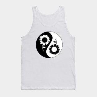 Yin and Yang - Flowers Tank Top